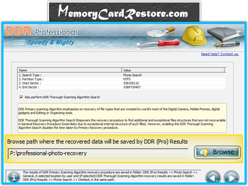 DDR Professional – Data Recovery Software Screenshot