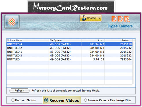 Mac Digital Camera Data Recovery Software