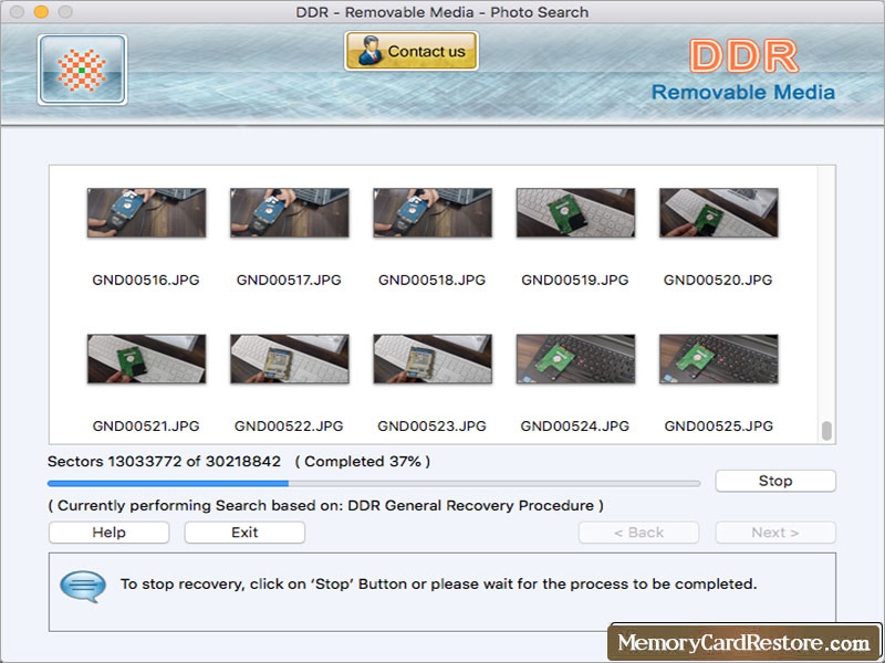Screenshot of Mac Removable Media Restore