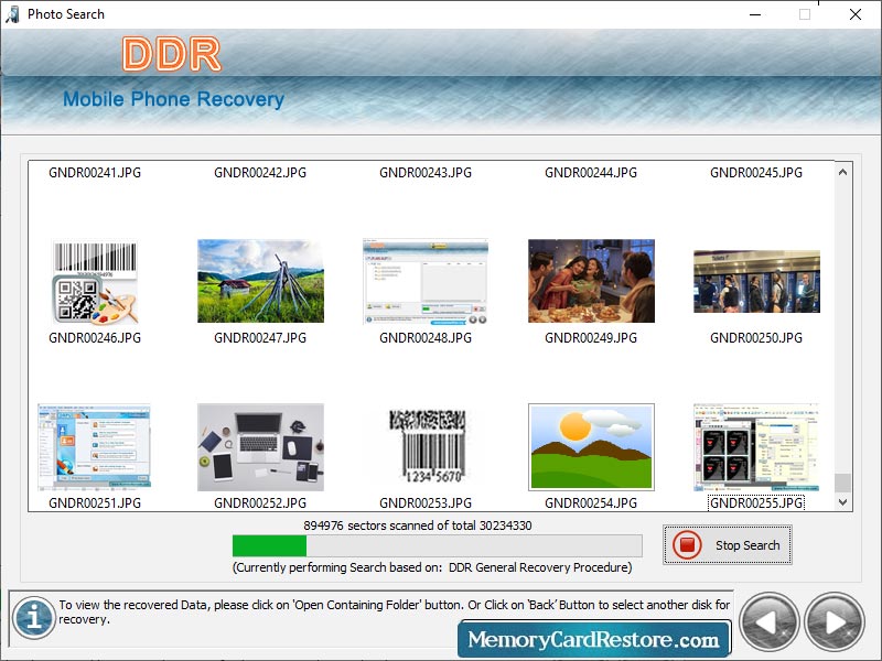 Mobile Phone Data Recovery Program software