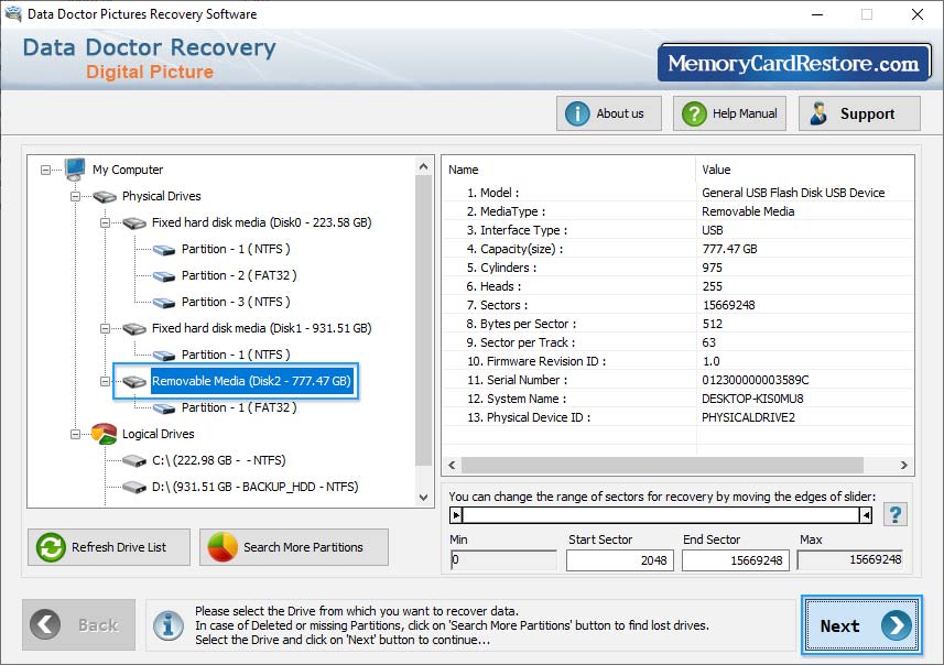 Digital Picture Recovery Software