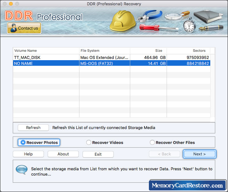 Mac DDR Professional Data Recovery Software