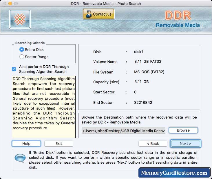 Mac USB Digital Media Data Recovery