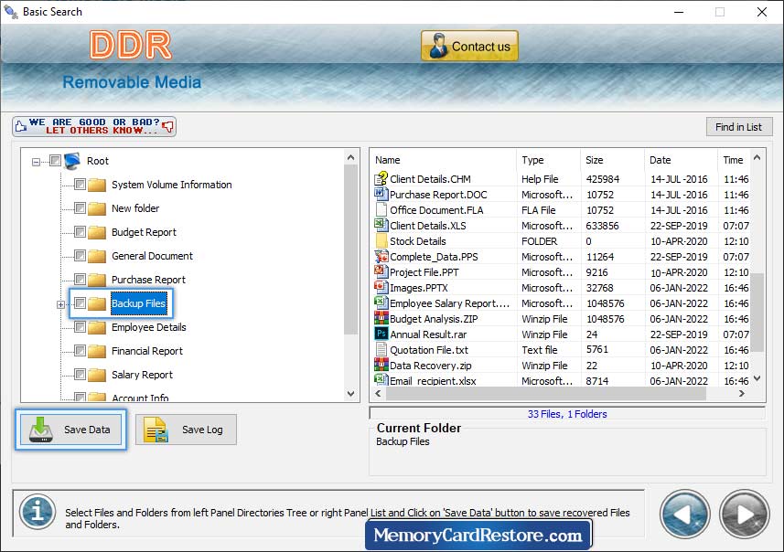 Removable Media Data Recovery