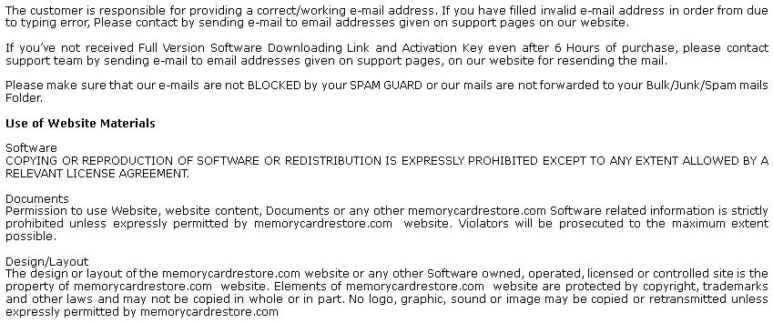 Terms and Conditions